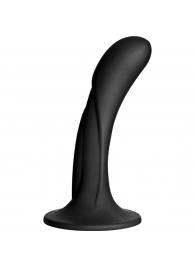 Черная изогнутая насадка Vac-U-Lock G-Spot - 16,5 см. - Doc Johnson - купить с доставкой в Сочи