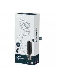 Черный мастурбатор с вибрацией Power Masturbator - Satisfyer - в Сочи купить с доставкой