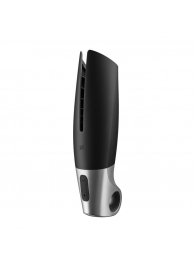 Черный мастурбатор с вибрацией Power Masturbator - Satisfyer - в Сочи купить с доставкой