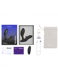 Черный анальный вибратор We-Vibe Vector+ - We-vibe - в Сочи купить с доставкой