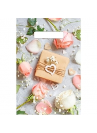 Полиэтиленовый пакет  Подарочек  с вырубной усиленной ручкой - 20 х 30 см. - Сима-Ленд - купить с доставкой в Сочи