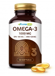 Пищевая добавка SuperCaps OMEGA-3 - 50 капсул (1000 мг) - SuperCaps - купить с доставкой в Сочи