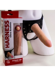 Страпон Харнесс из трусиков и насадки-фаллоса - 17,5 см. - LOVETOY (А-Полимер) - купить с доставкой в Сочи