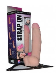Реалистичный фаллос на поясе Harness - 20,5 см. - LOVETOY (А-Полимер) - купить с доставкой в Сочи