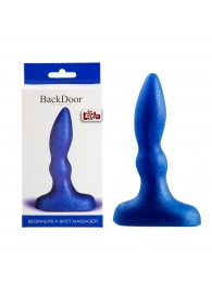 Синий анальный стимулятор Beginners p-spot massager - 11 см. - Lola Games - в Сочи купить с доставкой