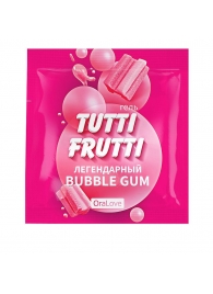 Пробник гель-смазки Tutti-frutti со вкусом бабл-гам - 4 гр. - Биоритм - купить с доставкой в Сочи
