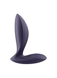 Фиолетовый анальный вибростимулятор Power Plug - Satisfyer - в Сочи купить с доставкой