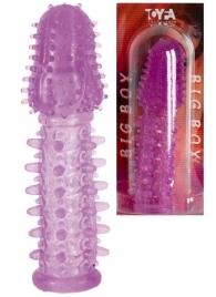 Фиолетовая насадка, удлиняющая половой член - 13,5 см. - Toyfa Basic - в Сочи купить с доставкой