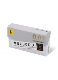 Презервативы Sagami Original 0.02 L-size увеличенного размера - 5 шт. - Sagami - купить с доставкой в Сочи