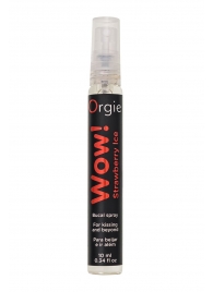 Оральный спрей ORGIE Wow! Strawberry Ice Blowjob Spray с охлаждающим и возбуждающим эффектом - 10 мл. - ORGIE - купить с доставкой в Сочи