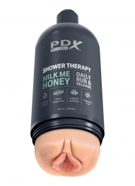 Телесный мастурбатор-вагина Shower Therapy Milk Me Honey - Pipedream - в Сочи купить с доставкой