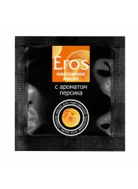 Саше массажного масла Eros exotic с ароматом персика - 4 гр. - Биоритм - купить с доставкой в Сочи