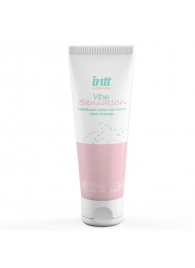 Лубрикант на водной основе Vibe Sensation с клубничным вкусом и легким вибрирующим эффектом - 50 гр. - INTT - купить с доставкой в Сочи