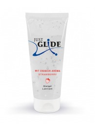 Лубрикант на водной основе Just Glide Strawberry с ароматом клубники - 200 мл. - Orion - купить с доставкой в Сочи
