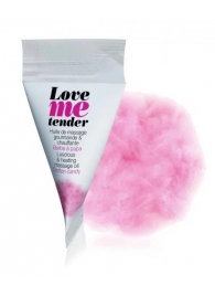 Съедобное согревающее массажное масло Love Me Tender Cotton Candy с ароматом сладкой ваты - 10 мл. - Love to Love - купить с доставкой в Сочи