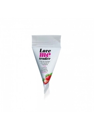 Съедобное согревающее массажное масло Love Me Tender Strawberry с ароматом клубники - 10 мл. - Love to Love - купить с доставкой в Сочи