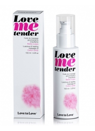 Съедобное согревающее массажное масло Love Me Tender Cotton Candy с ароматом сладкой ваты - 100 мл. - Love to Love - купить с доставкой в Сочи