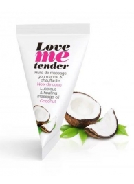 Съедобное согревающее массажное масло Love Me Tender Cocos с ароматом кокоса - 10 мл. - Love to Love - купить с доставкой в Сочи