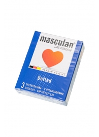 Презервативы с пупырышками Masculan Dotted - 3 шт. - Masculan - купить с доставкой в Сочи