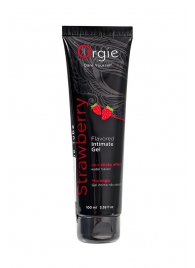 Интимный гель на водной основе Lube Tube Strawberry с клубничным вкусом - 100 мл. - ORGIE - купить с доставкой в Сочи