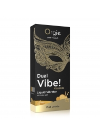 Съедобный гель Dual Vibe Pina Colada с эффектом вибрации и вкусом коктейля пина колада - 15 мл. - ORGIE - купить с доставкой в Сочи