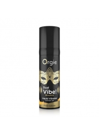Съедобный гель Dual Vibe Pina Colada с эффектом вибрации и вкусом коктейля пина колада - 15 мл. - ORGIE - купить с доставкой в Сочи