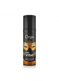 Съедобный гель Dual Vibe Sex On The Beach с эффектом вибрации и вкусом коктейля «секс на пляже» - 15 мл. - ORGIE - купить с доставкой в Сочи