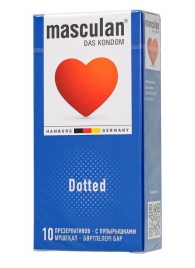 Презервативы с пупырышками Masculan Dotted - 10 шт. - Masculan - купить с доставкой в Сочи