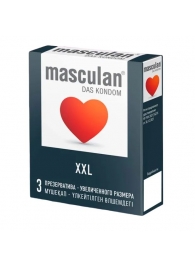 Презервативы увеличенного размера Masculan XXL - 3 шт. - Masculan - купить с доставкой в Сочи