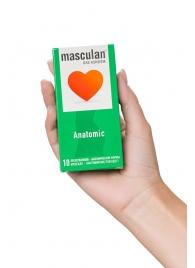 Презервативы анатомической формы Masculan Anatomic - 10 шт. - Masculan - купить с доставкой в Сочи