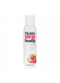 Массажная хрустящая пенка Tickle My Body Strawberry с ароматом клубники - 150 мл. - Love to Love - купить с доставкой в Сочи