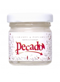 Массажная свеча Caramel   Popcorn - 35 мл. - Pecado - купить с доставкой в Сочи