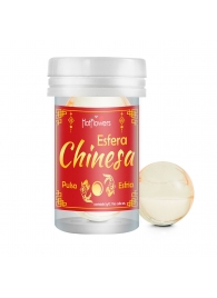 Интимный гель Chinesa Esfera с охлаждающе-пульсирующим эффектом (2 шарика по 3 гр.) - HotFlowers - купить с доставкой в Сочи