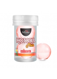 Лубрикант на масляной основе Hot Ball Plus с разогревающим эффектом (2 шарика по 3 гр.) - HotFlowers - купить с доставкой в Сочи