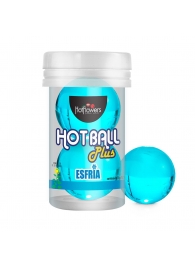Лубрикант на масляной основе Hot Ball Plus с охлаждающим эффектом (2 шарика по 3 гр.) - HotFlowers - купить с доставкой в Сочи