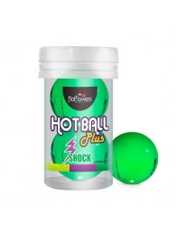 Лубрикант на силиконовой основе Hot Ball Plus с покалывающим эффектом (2 шарика по 3 гр.) - HotFlowers - купить с доставкой в Сочи