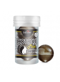 Анальный лубрикант на масляной основе Hot Ball Plus Conforto (2 шарика по 3 гр.) - HotFlowers - купить с доставкой в Сочи