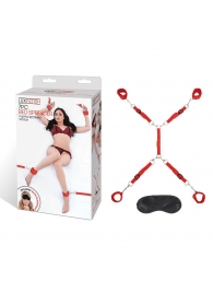 Красная фиксация на матрас Classic Bedspreader - Lux Fetish - купить с доставкой в Сочи