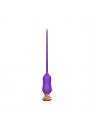 Фиолетовый тонкий стимулятор Nipple Vibrator - 23 см. - I-MOON - купить с доставкой в Сочи