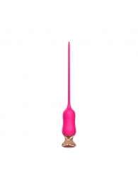 Розовый тонкий стимулятор Nipple Vibrator - 23 см. - I-MOON - купить с доставкой в Сочи