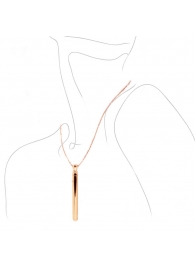 Золотистая подвеска-вибратор Genie Flirting Pen - A-LOVING