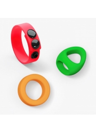 Набор из 3 разноцветных эрекционных колец Kit Neon Ring - Love to Love - в Сочи купить с доставкой