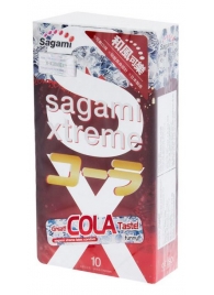 Ароматизированные презервативы Sagami Xtreme COLA - 10 шт. - Sagami - купить с доставкой в Сочи
