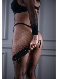 Кожаная шлепалка Sex Game с заклепками - 33 см. - БДСМ Арсенал - купить с доставкой в Сочи
