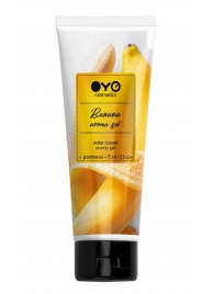 Лубрикант на водной основе OYO Aroma Gel Banana с ароматом банана - 75 мл. - OYO - купить с доставкой в Сочи