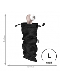 Черный мешочек для хранения игрушек Treasure Bag L - Satisfyer - купить с доставкой в Сочи