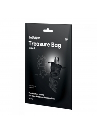 Черный мешочек для хранения игрушек Treasure Bag L - Satisfyer - купить с доставкой в Сочи