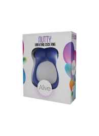 Синее эрекционное виброкольцо Nutty - Adrien Lastic - в Сочи купить с доставкой