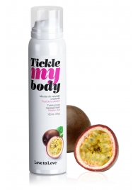 Массажная хрустящая пенка Tickle my body с ароматом маракуйи - 150 мл. - Love to Love - купить с доставкой в Сочи