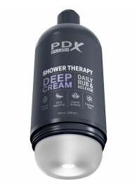 Мастурбатор в бутылке Shower Therapy Deep Cream - Pipedream - в Сочи купить с доставкой